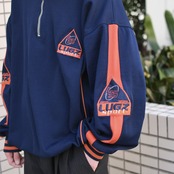 custom draw cord half zip pullover