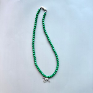 vintage beadsのネックレス horse(x016)