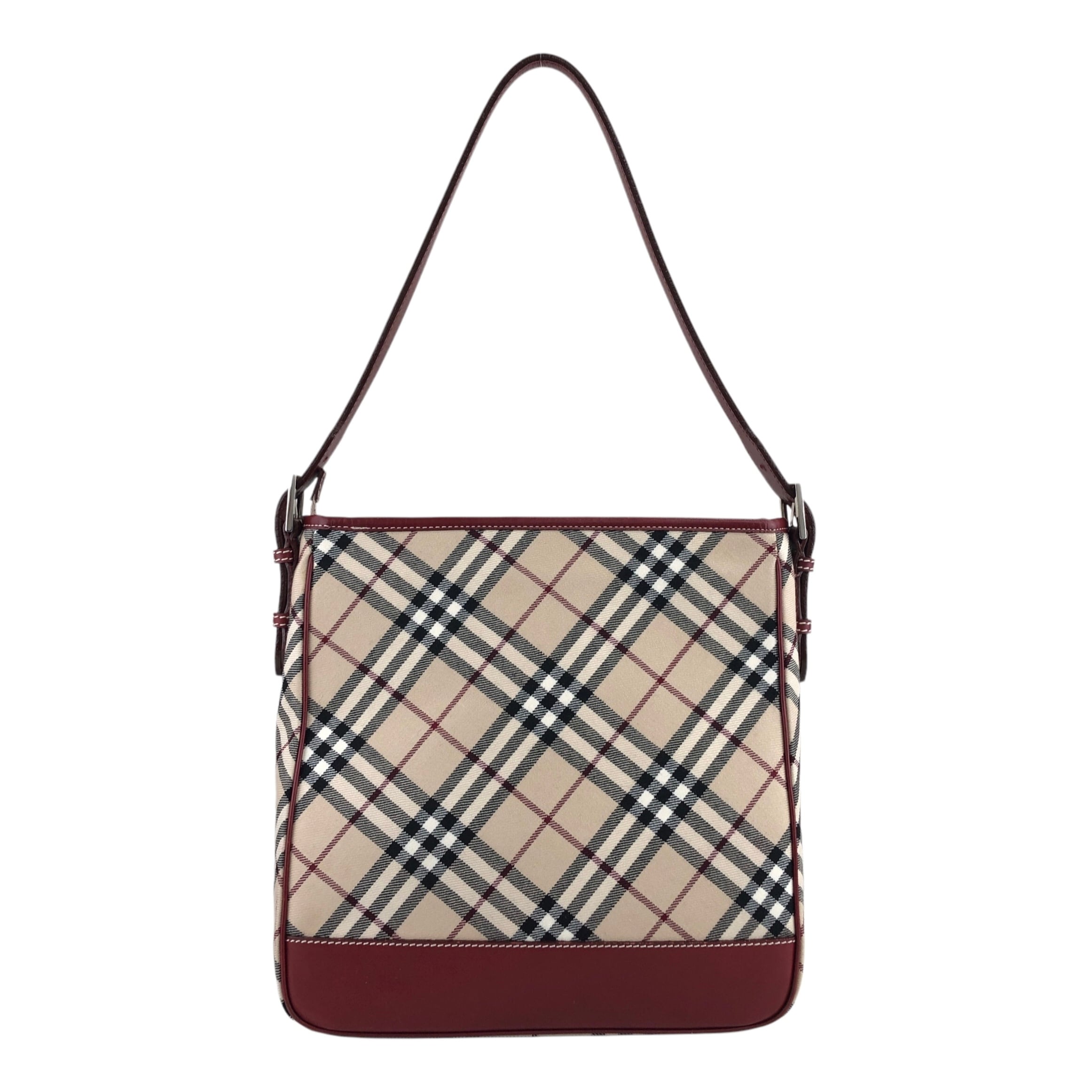 バーバリー チェック 斜め掛け ショルダーバッグ キャンバス レディース BURBERRY 【1-0246325】 楽天市場】バーバリー ショルダーバッグ BURBERRY レザー チェック ML