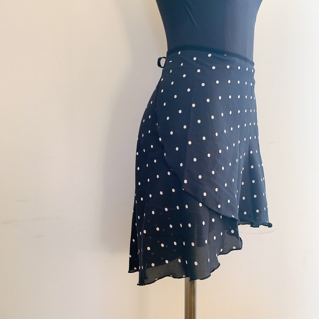 Black Dot 　巻きスカート