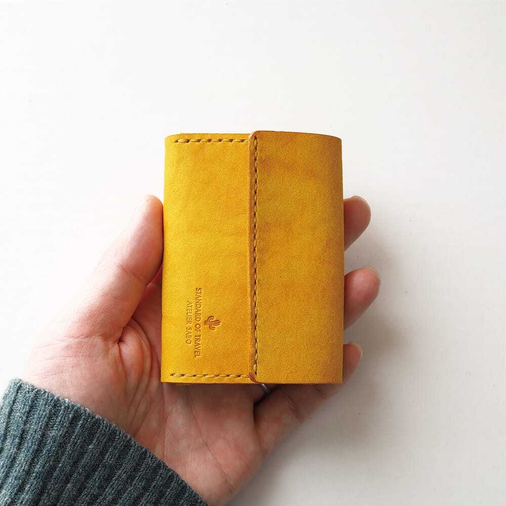 カードがたくさん入る ミニ財布【イエロー】（在庫あり） | セミ