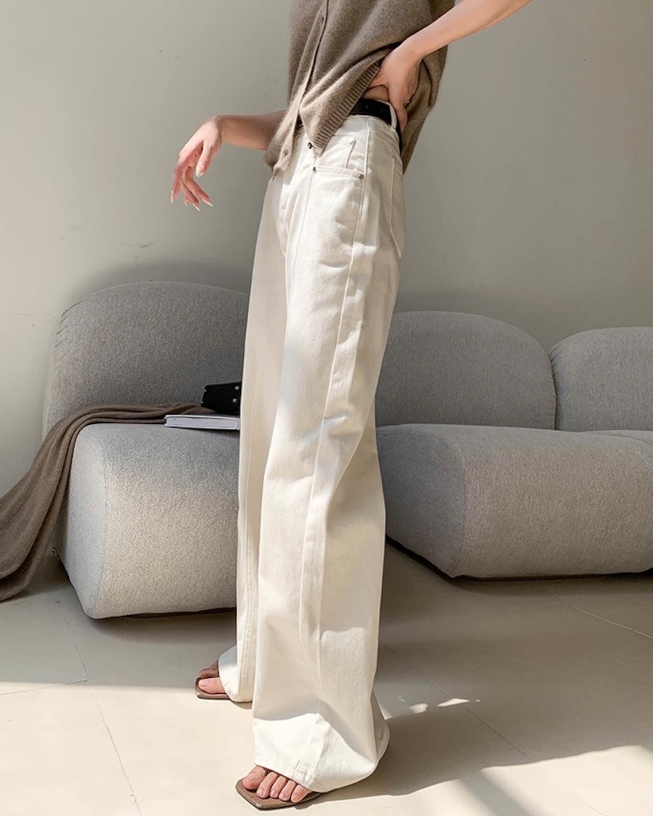 Wide flare denim T20013