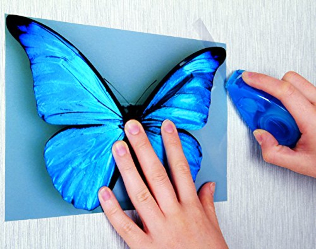 ハリマウス テープカッター シアン HM12X13PC