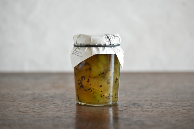 キウイのとマイヤーレモンのコンフィチュール