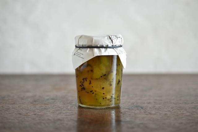 キウイのとマイヤーレモンのコンフィチュール