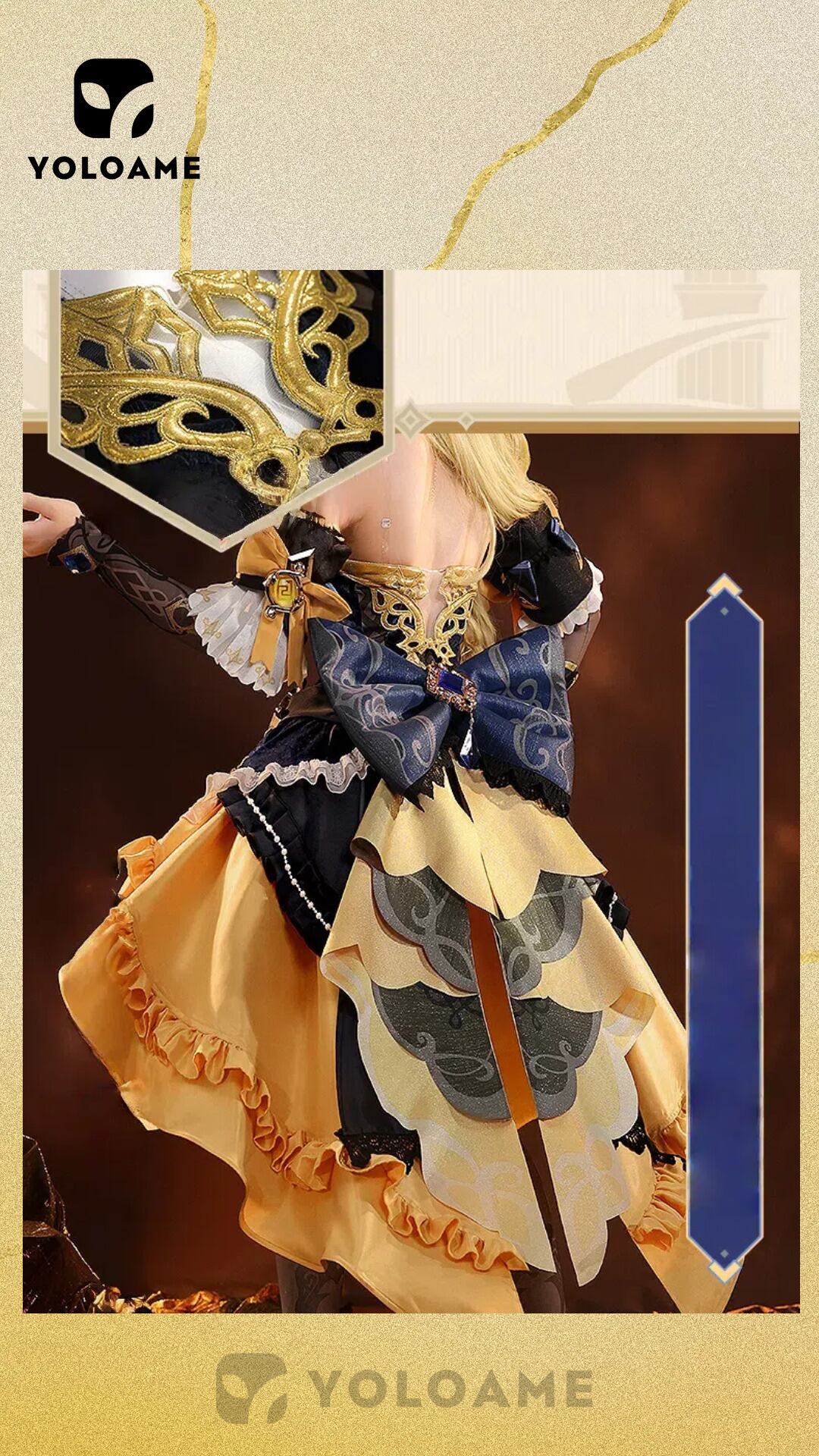 原神 ナヴィア コスプレ衣装【三分妄想 1/3Delusion正規品】Genshin