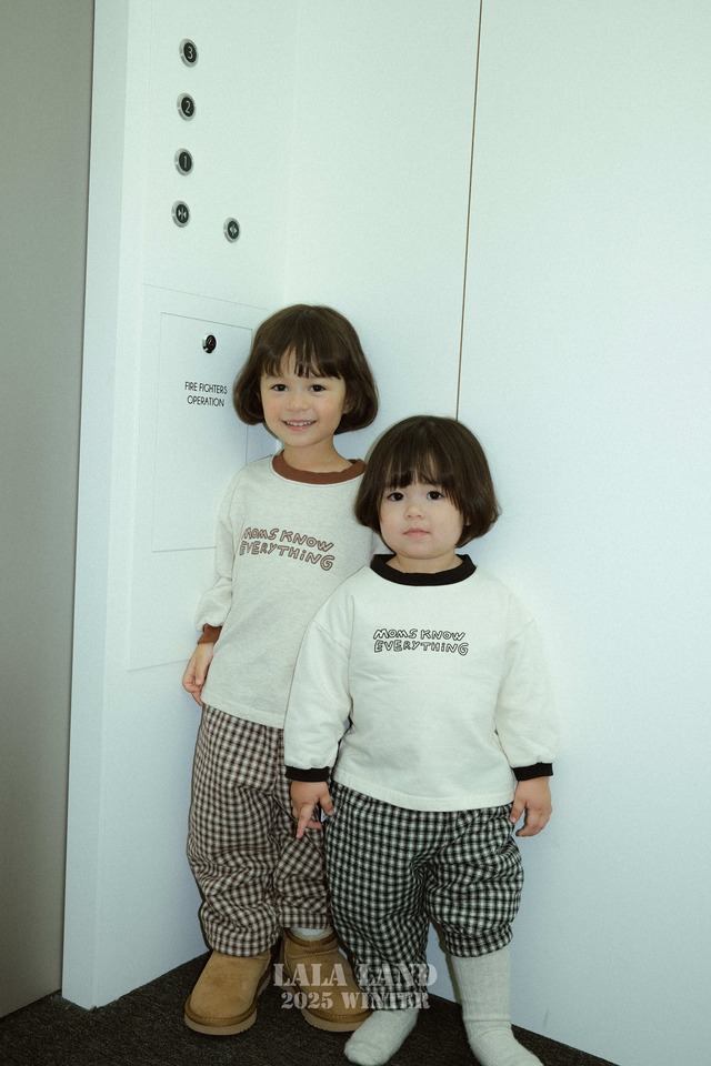 【予約】Check Boa Cotton Pants