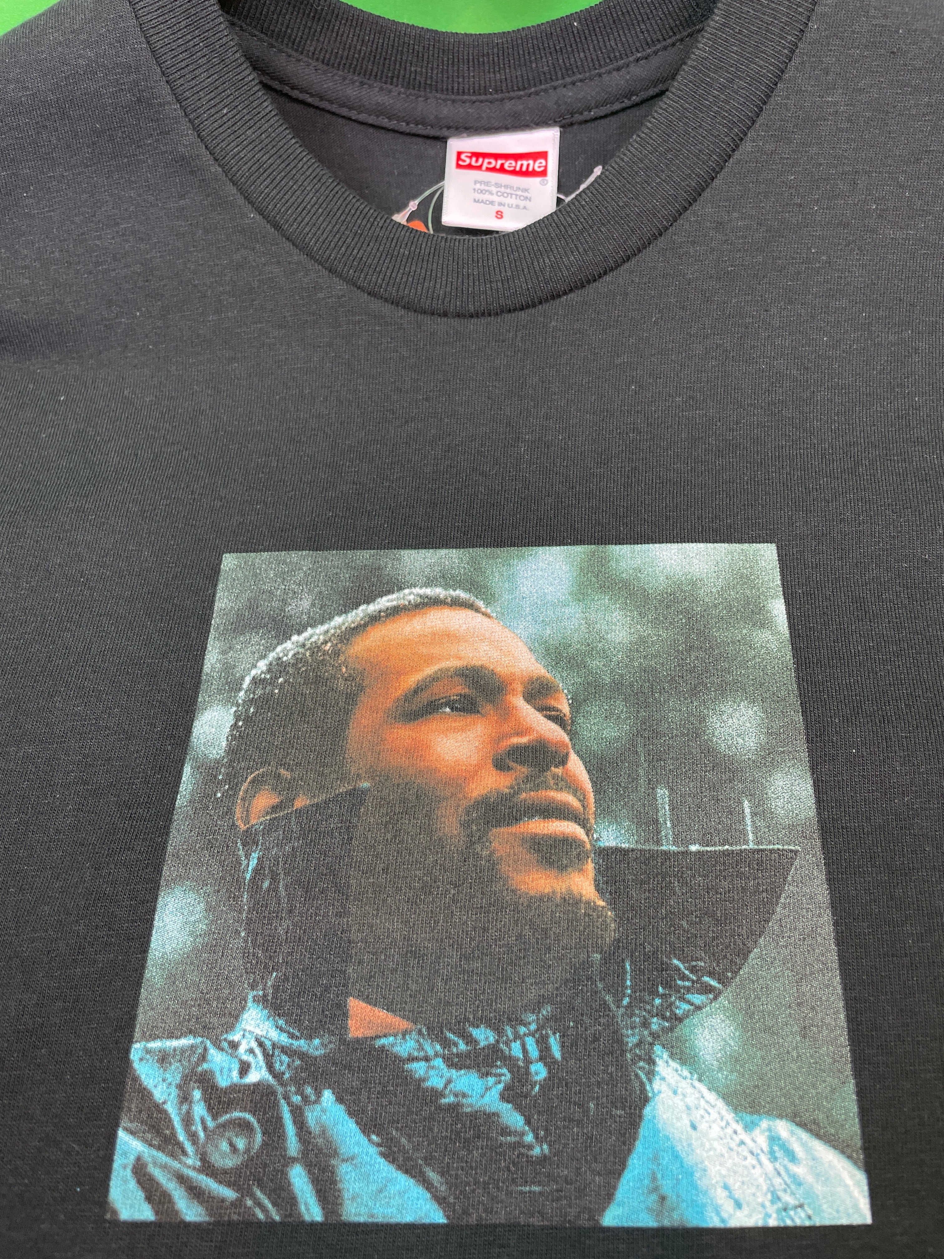 Supreme Marvin Gaye Tee   Black/M