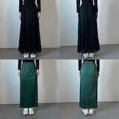 sheer lame flare SK/black×green