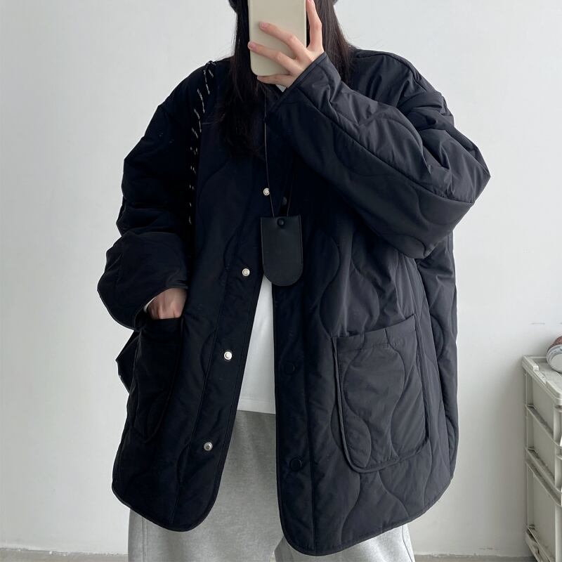 オーバーサイズキルティングジャケット 00129