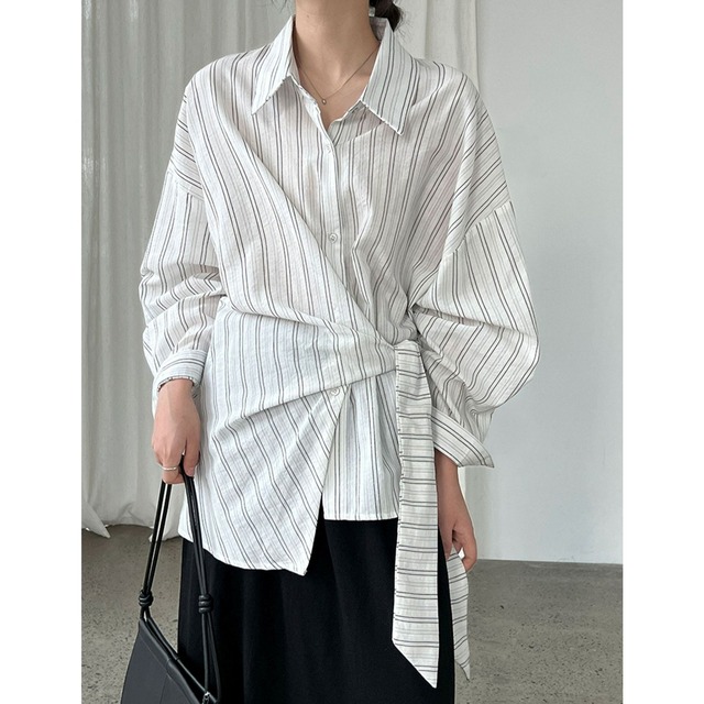 stripe shirt　i-0419