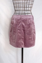 Velours mini skirt