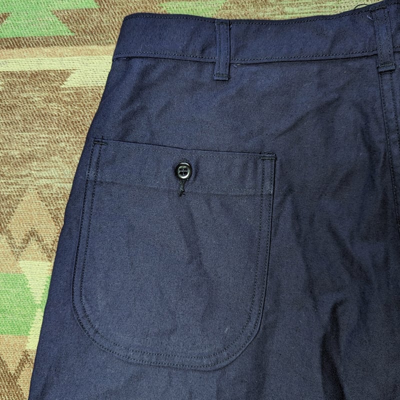 70s U.S.NAVY Dark Blue Utility Trousers （36R） DEAD-STOCK