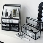 コスメ収納棚 スキンケア収納棚 香水収納棚 ２色展開 シンプルなデザイン