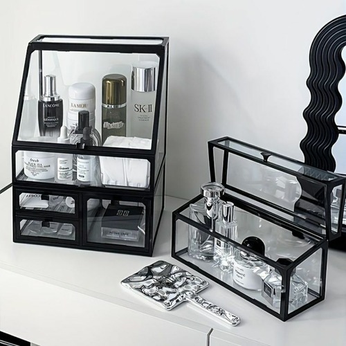コスメ収納棚 スキンケア収納棚 香水収納棚 ２色展開 シンプルなデザイン