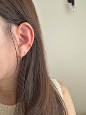 S925 スターラインイヤカフ