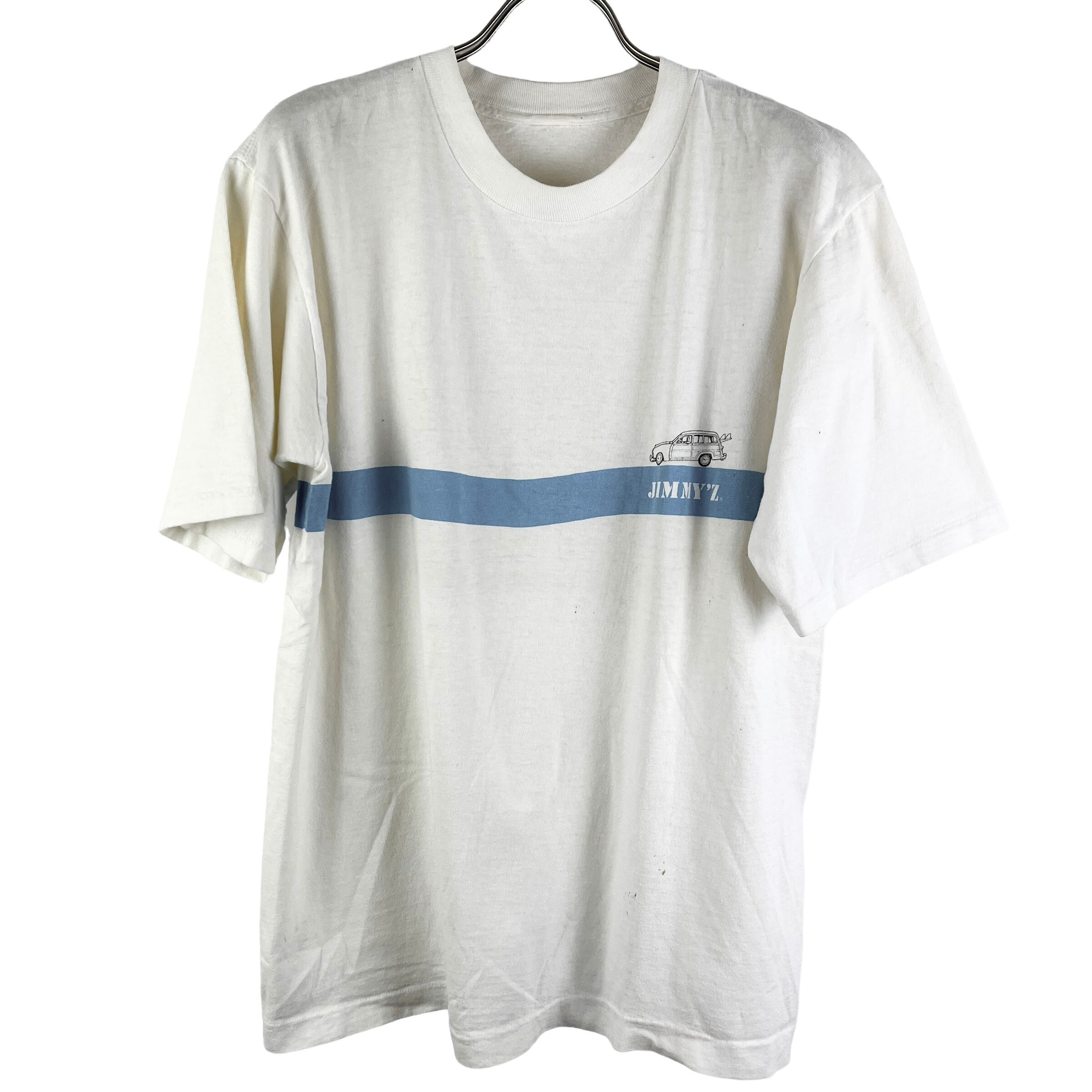OFF-WHITE オフホワイト バックバイアスラバープリント クルーネック半袖Tシャツ ブルー OMAA038F22JER001