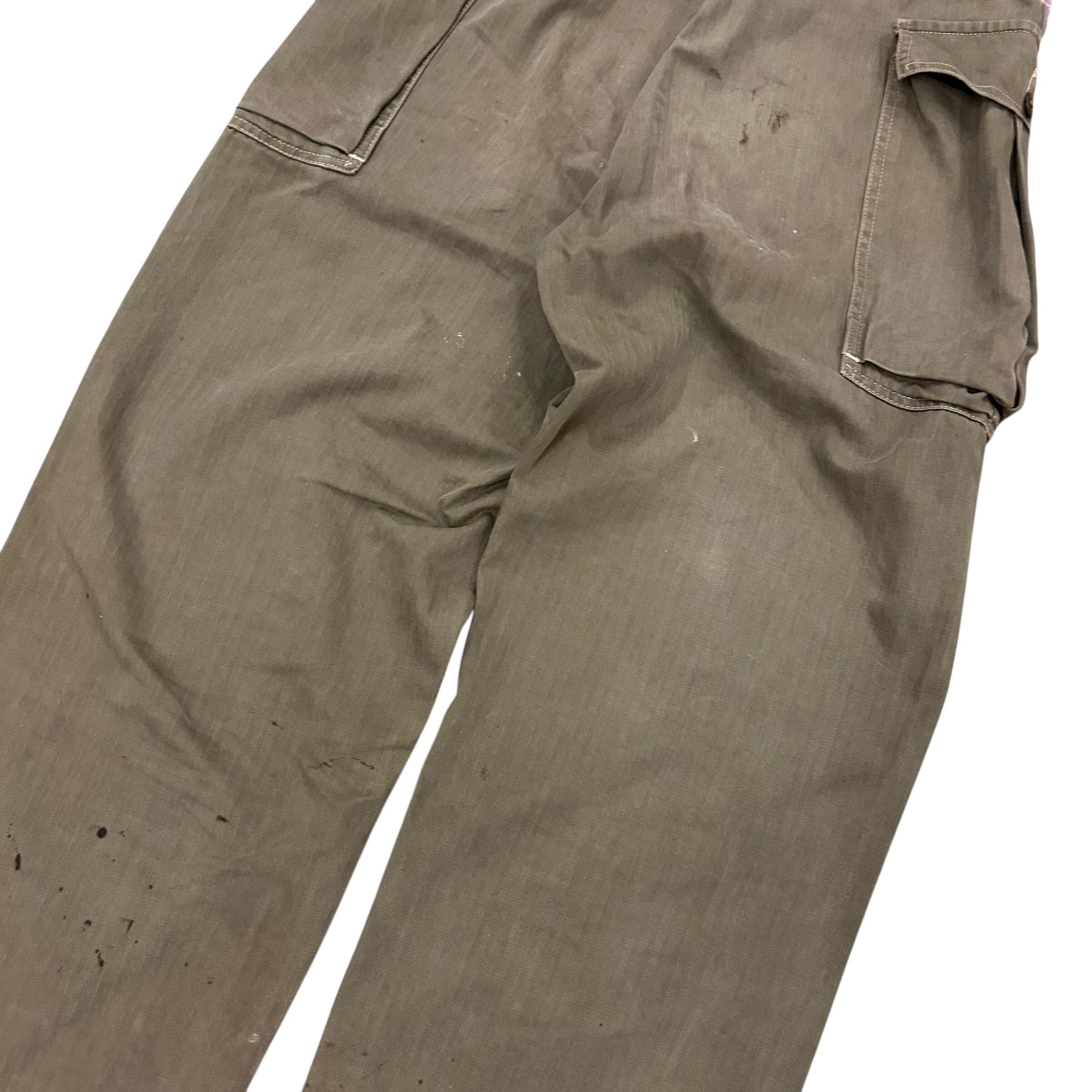 40s usarmy m-43 hbt trousers 13スター 1940s Vintage WWII HBT 13 STAR US Army Military Uniform Pants M43