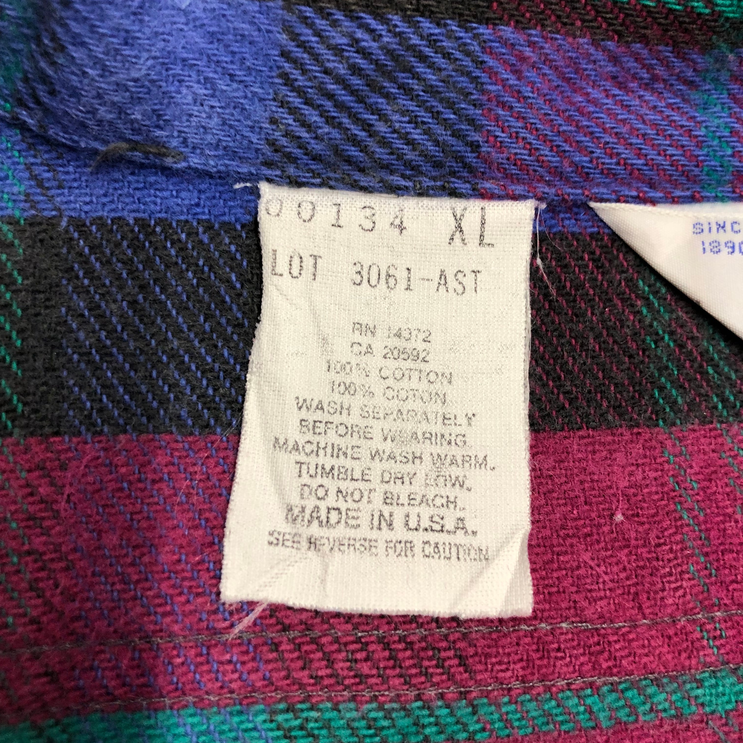 USA製 80-90s DAKOTA ”FIVE BROTHER” L/S HEAVY FLANNEL SHIRTS USA製 80-90s DAKOTA ”FIVE BROTHER” L/S HEAVY FLANNEL SHIRTS