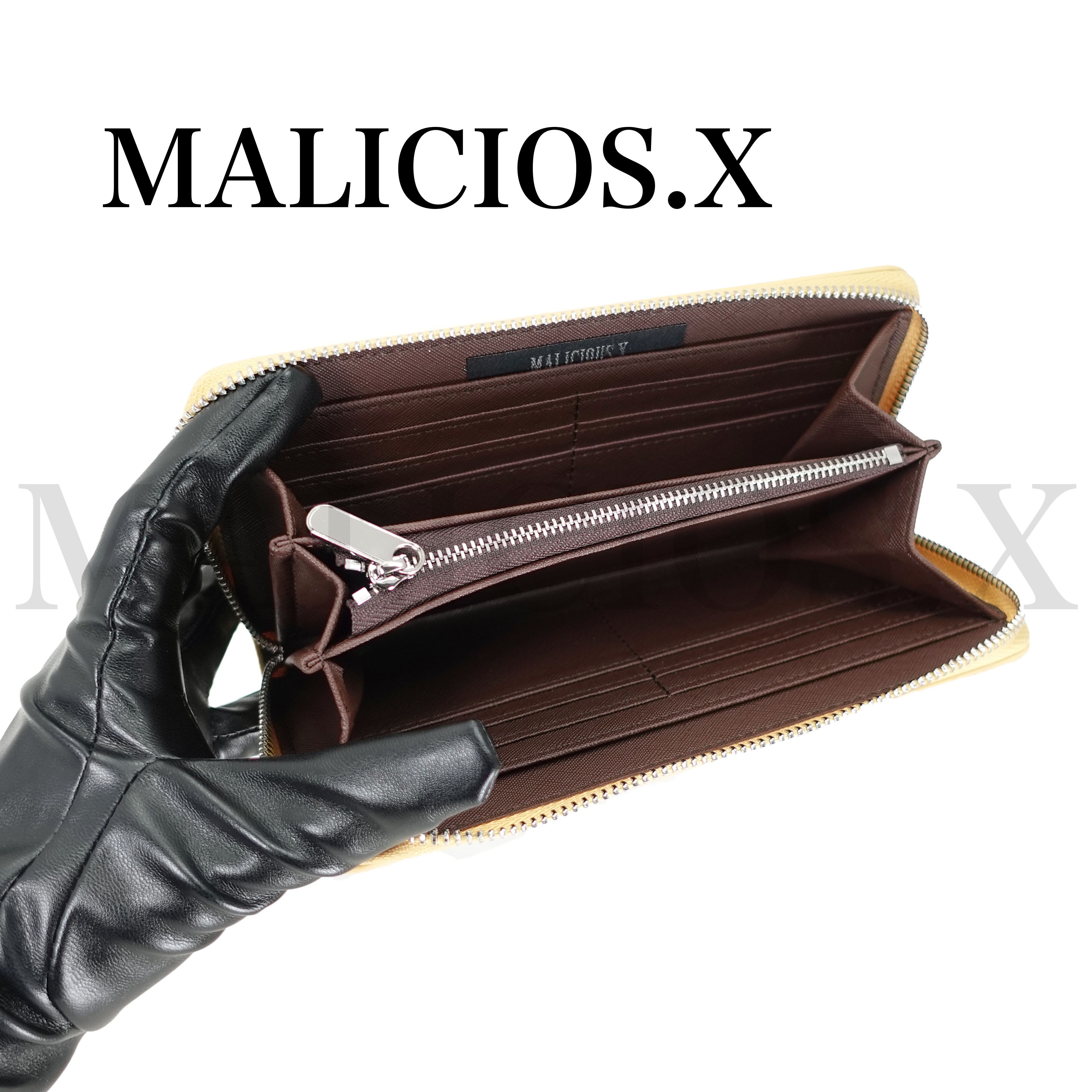 Heart Eye long wallet (yellow)/Violet | MALICIOUS.X