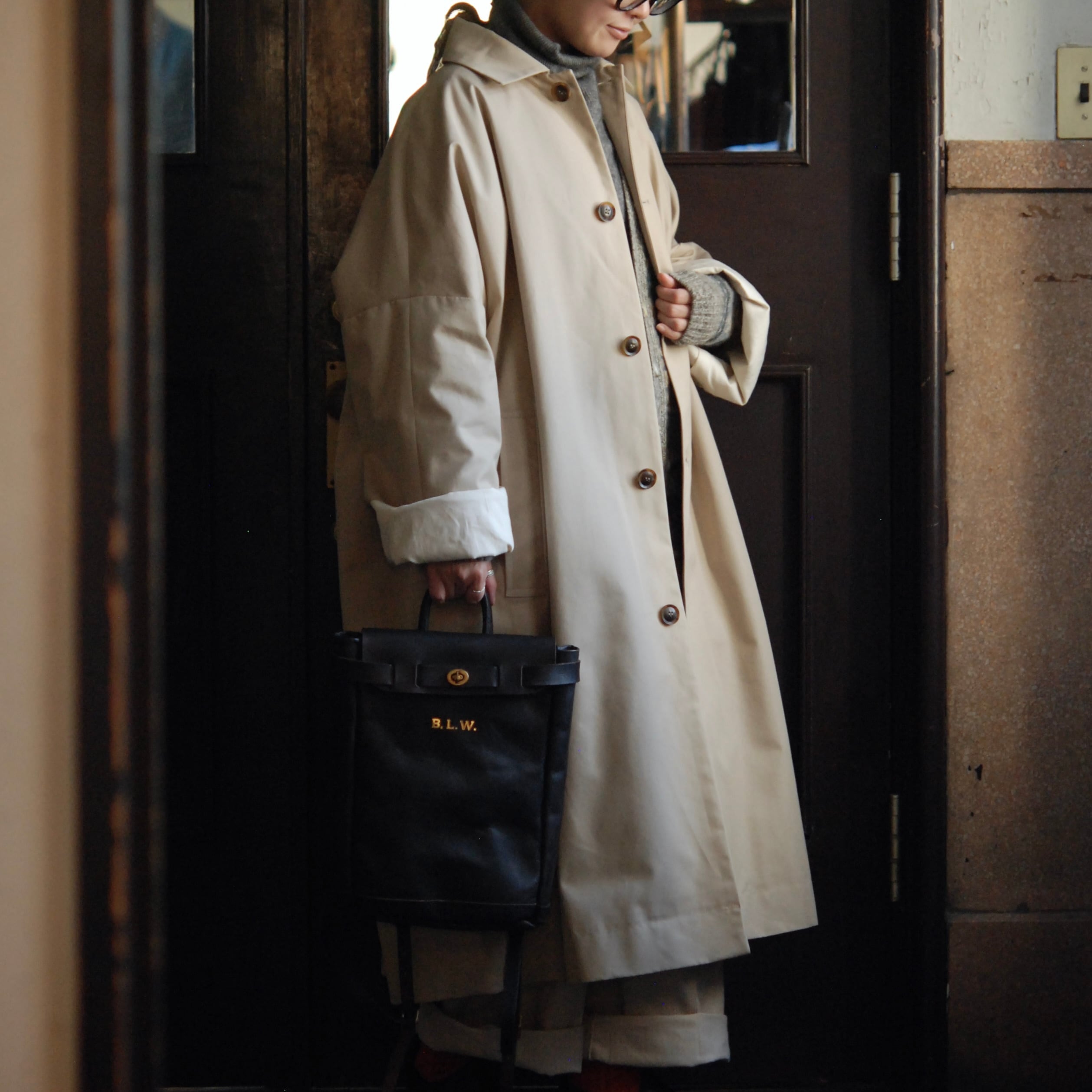 LONDON TRADITION cotton oversized coat / UK