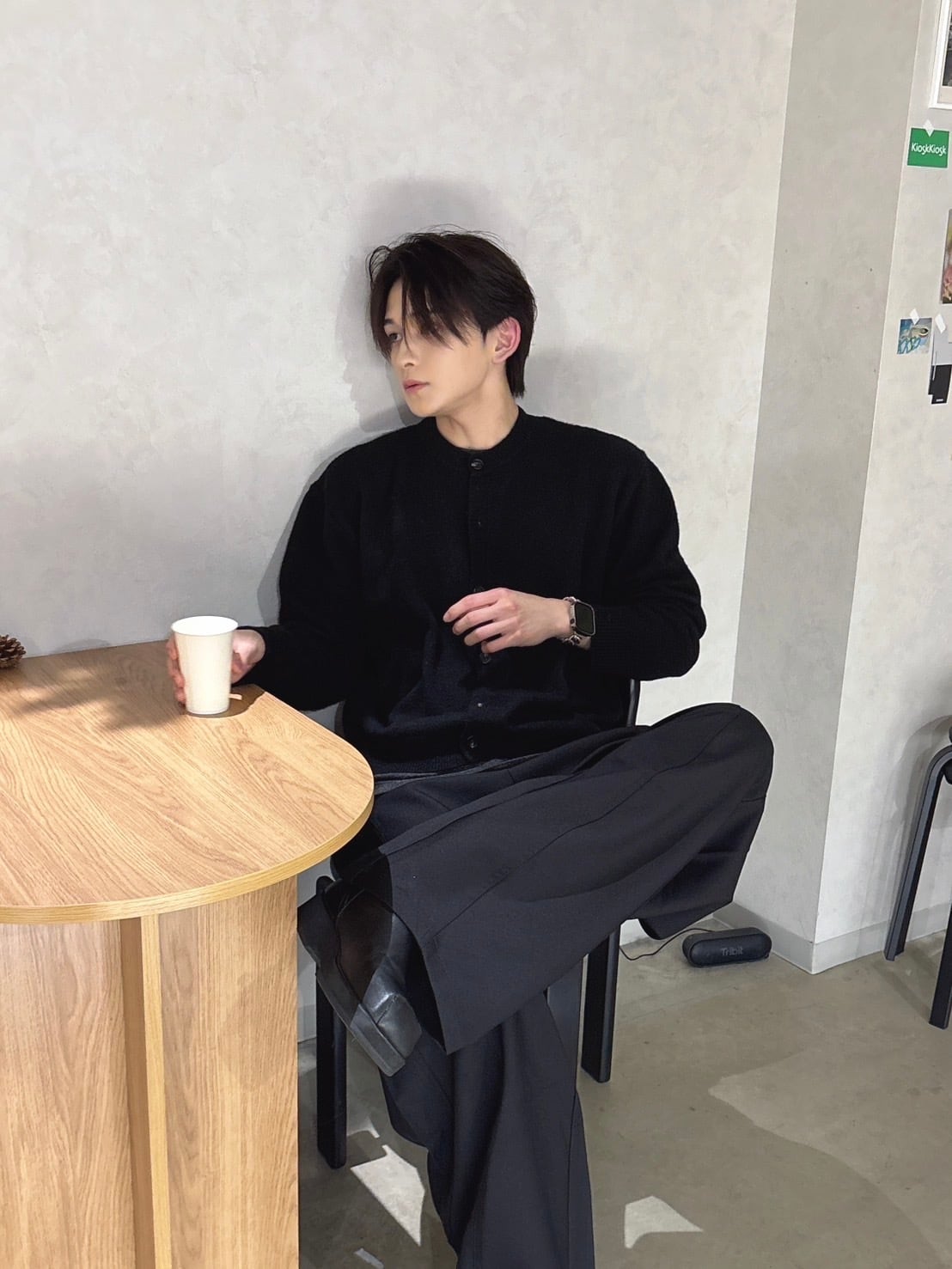 即納】RADIANT Cropped round cardigan | 韓国ファッション セレクト