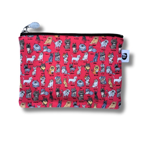 CHI-BEE / チービー - medium pouch (cat pink)