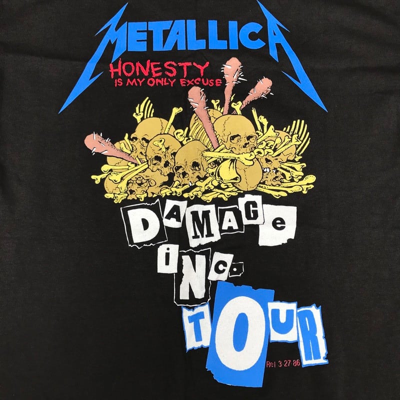 80s METALLICA メタリカ Damage Inc.Tour Tシャツ