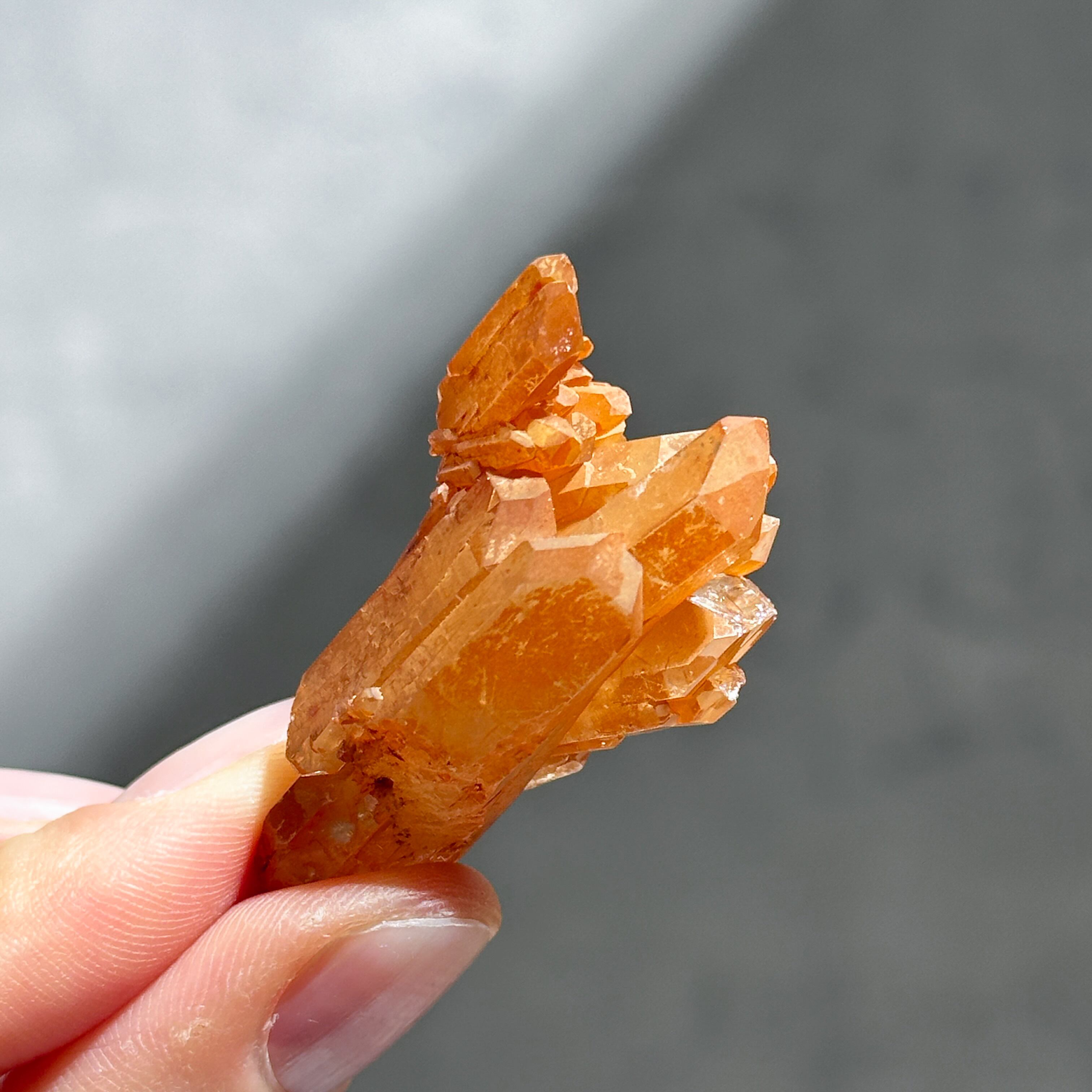 ミナスジェライス産タンジェリンクォーツ クラスター12◇ Tangerine