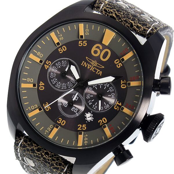 インヴィクタ INVICTA クオーツ クロノ メンズ 腕時計 10589 ブラック
