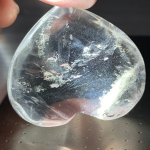 12.天使の梯子☆水晶☆エンジェルラダー 珍しいハートモチーフ♪