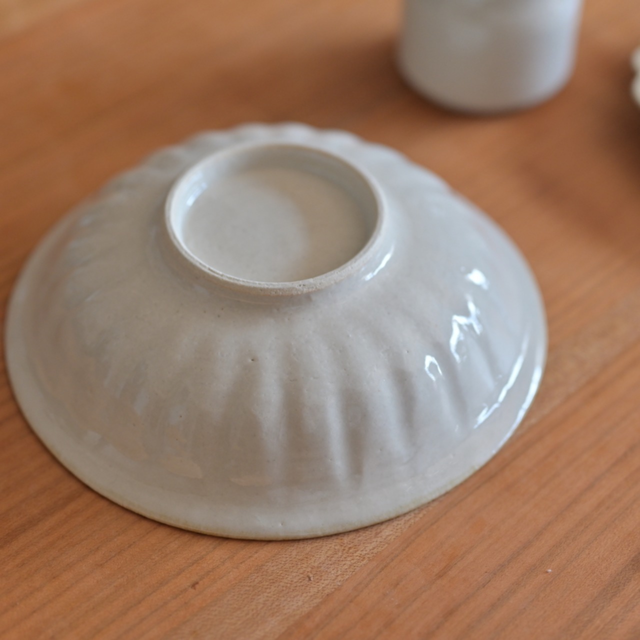 たくまポタリー 6寸鉢 白 / 2104700000594