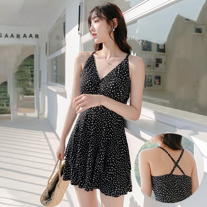 黒いキャミソールワンピース水着 キャミソール型ワンピース水着 【26W03-02S】 Exceed/ Camisole