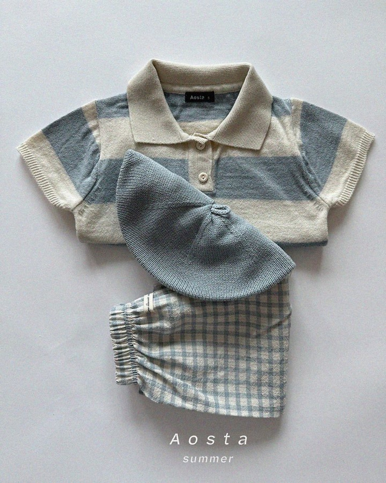 [Aosta] Sweater polo shirt / [아오스타] 니트카라티