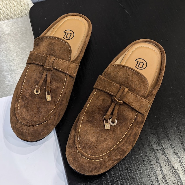 Tassel Loafer Mule 2col W00301