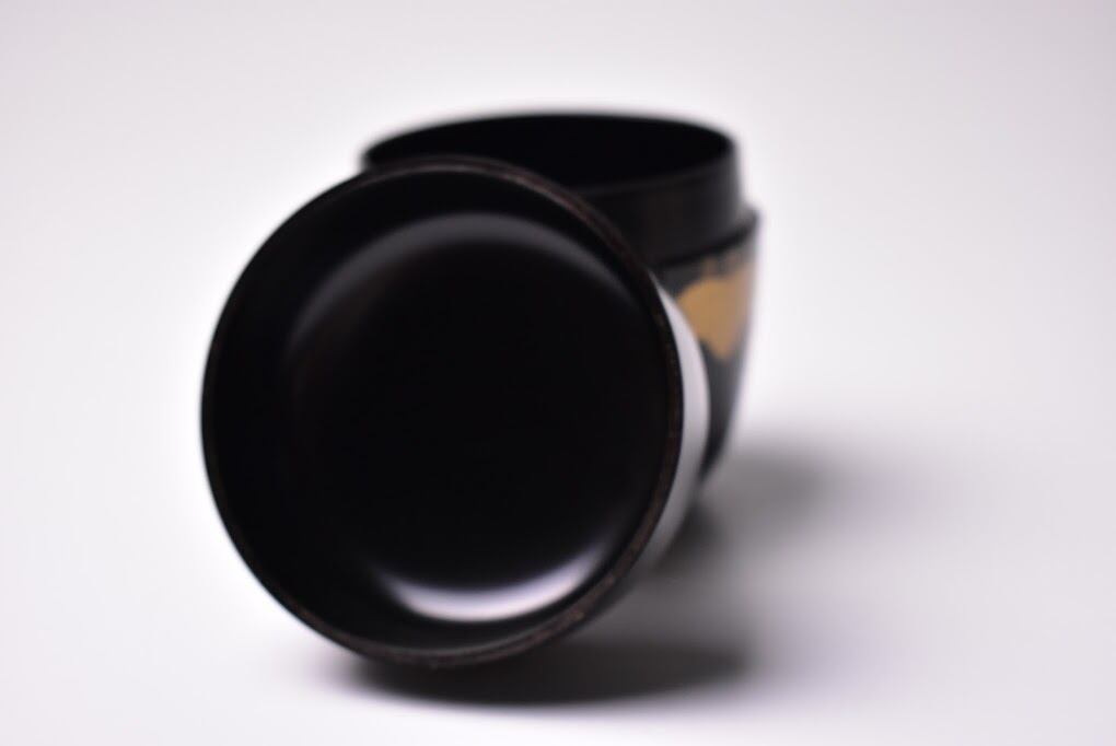 高台寺蒔絵 中棗 竹内幸斎 共箱 茶道具 山中塗 漆芸 茶会 薄茶器 抹茶