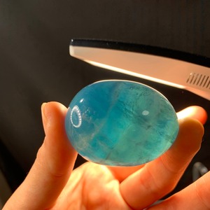 119 たまご ブルーグリーングラデーションフローライトたまご