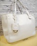 18万◆LOEWE ロエベ HERITAGE ヘリテージ M A4対応 ビジネス可 レザー トート ハンド バッグ 白◆ 大きなエンボスロゴが映える定番モデル♪