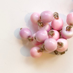 VINTAGE pink fringe earrings