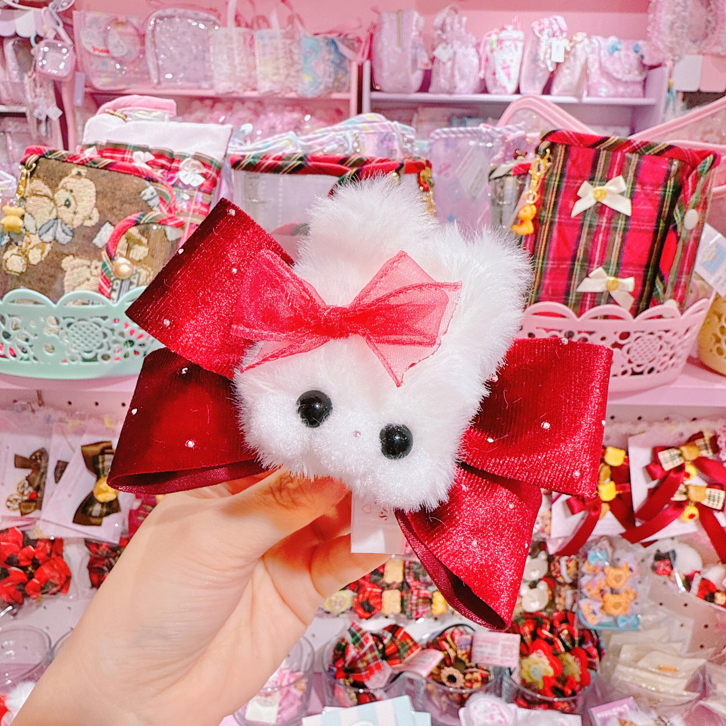 【G6】41-1モグモグちゃんベロアヘアクリップ