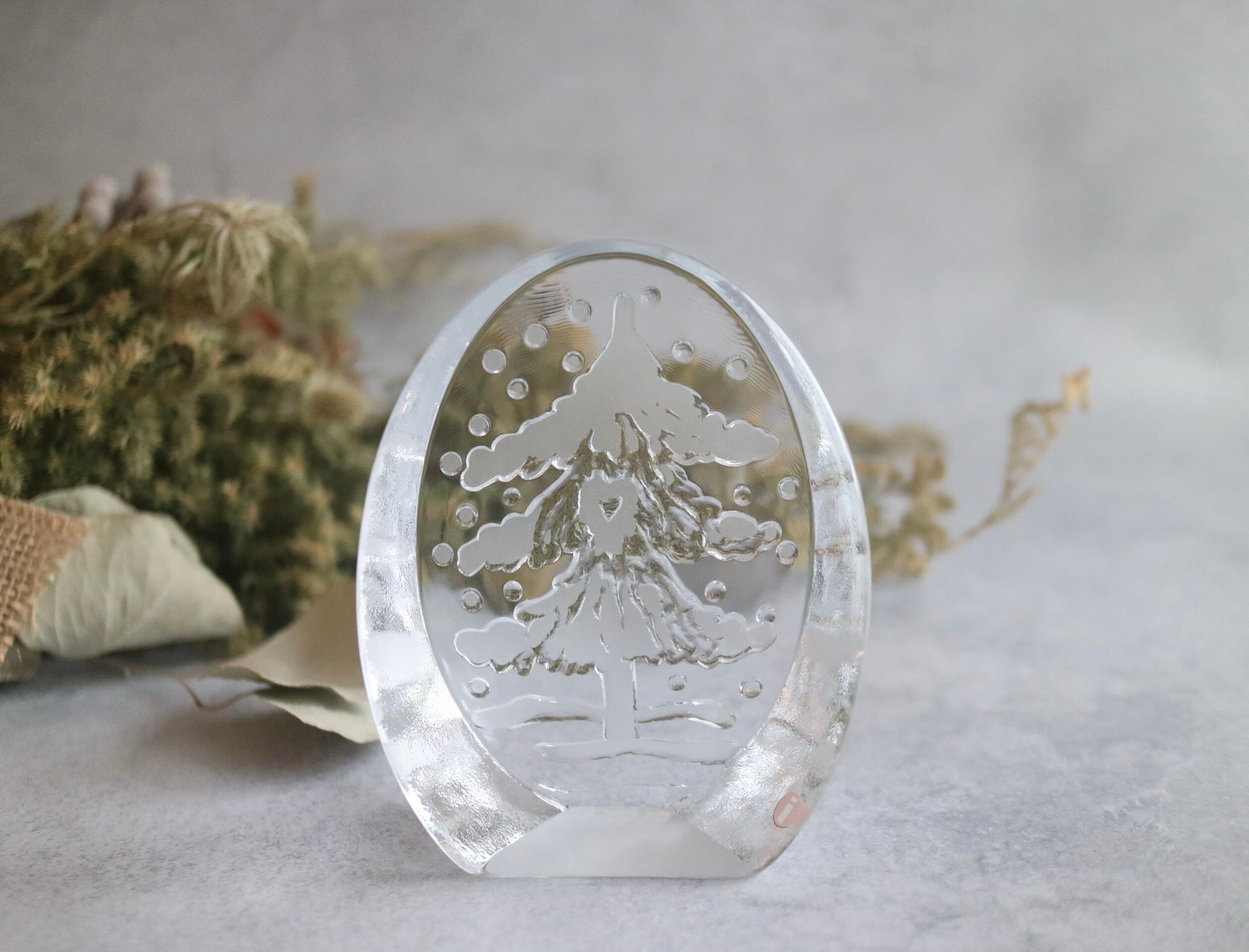 iittala / もみの木 ガラスオブジェ / ペーパーウェイト No.5011