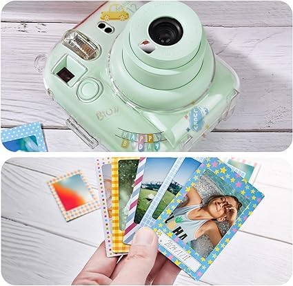 Rieibi【7点セット】instax mini 12クリアケース、インスタックスミニ