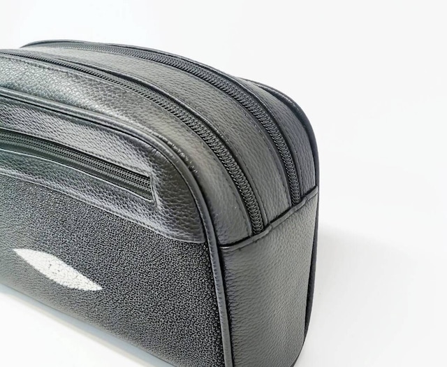 スティングレイ エイ革 牛革 ハンドバッグ　