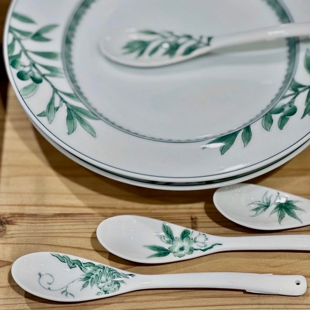 AS 平戸松山窯 クロム六彩花スプーン