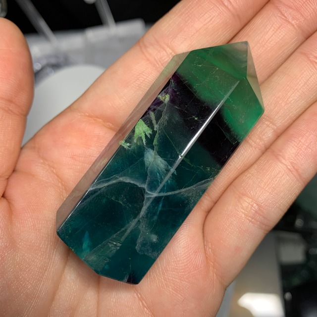 94ポイント　プチエンジェルフェザー入り☆グラデーションフローライト