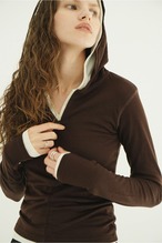 CLANE HALF ZIP WOOL HOODED TOPS 3色展開
