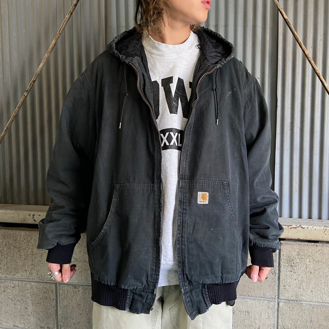 【即完モデル‼︎】Carhartt◎赤 フルジップ パーカー B446