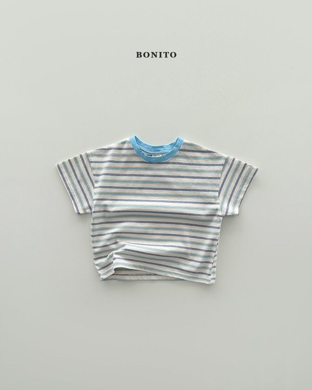 [予約][送料無料]≪BONITO≫Moa Striped T-shirt 3