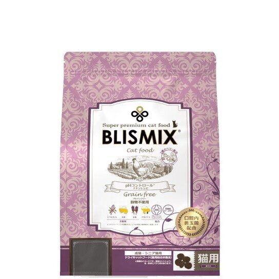 ブリスミックス チキン pHコントロール グレインフリー 穀物不使用 1kg 成猫・シニア猫用 口腔内善玉菌配合