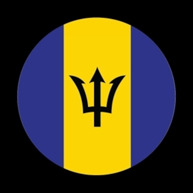 213番 ゴーバッジ FLAG BARBADOS